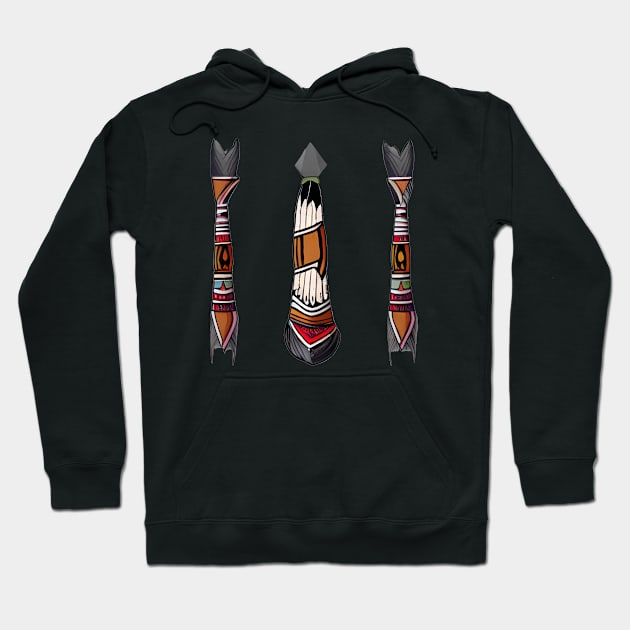 American indian arrowhead Hoodie by GraphGeek